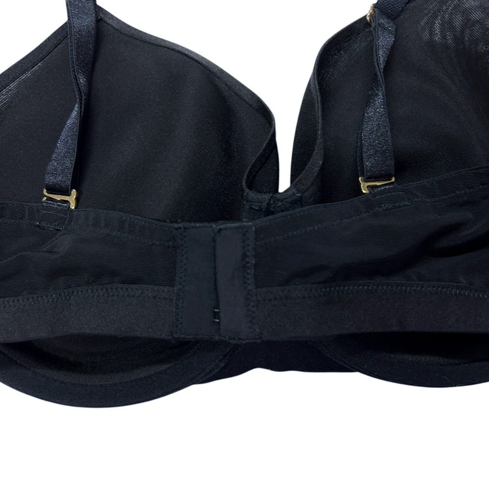 Soma Bra 38D Lightly Lined Perfect Coverage Black Full Coverage Partially Sheer - Picture 8 of 11